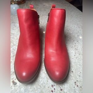 Lucky Brand Red Ankle Boots